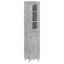 Aparador de madera contrachapada gris hormigón 34,5x34x180 cm de , Aparadores - Ref: Foro24-3199477, Precio: 99,64 €, Descuen...