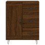 Aparador alto madera contrachapada marrón roble 69,5x34x180 cm de , Aparadores - Ref: Foro24-3190020, Precio: 149,24 €, Descu...