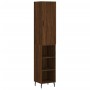 Aparador alto madera contrachapada roble marrón 34,5x34x180 cm de , Aparadores - Ref: Foro24-3199000, Precio: 104,45 €, Descu...