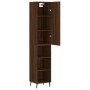 Aparador alto madera contrachapada roble marrón 34,5x34x180 cm de , Aparadores - Ref: Foro24-3199000, Precio: 104,45 €, Descu...