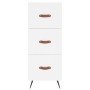 Aparador alto madera contrachapada blanco 34,5x34x180 cm de , Aparadores - Ref: Foro24-3200169, Precio: 117,91 €, Descuento: %