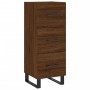Aparador alto madera contrachapada roble marrón 34,5x34x180 cm de , Aparadores - Ref: Foro24-3200224, Precio: 121,92 €, Descu...