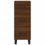 Aparador alto madera contrachapada roble marrón 34,5x34x180 cm de , Aparadores - Ref: Foro24-3200224, Precio: 121,92 €, Descu...