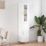 Aparador alto madera contrachapada blanco 34,5x34x180 cm de , Aparadores - Ref: Foro24-3199153, Precio: 102,73 €, Descuento: %