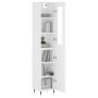Aparador alto madera contrachapada blanco 34,5x34x180 cm de , Aparadores - Ref: Foro24-3199153, Precio: 102,73 €, Descuento: %