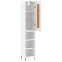 Aparador alto madera contrachapada blanco 34,5x34x180 cm de , Aparadores - Ref: Foro24-3200337, Precio: 95,03 €, Descuento: %
