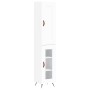 Aparador alto madera contrachapada blanco 34,5x34x180 cm de , Aparadores - Ref: Foro24-3200361, Precio: 104,54 €, Descuento: %