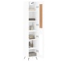 Aparador alto madera contrachapada blanco 34,5x34x180 cm de , Aparadores - Ref: Foro24-3200361, Precio: 104,54 €, Descuento: %