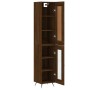 Aparador alto madera contrachapada roble marrón 34,5x34x180 cm de , Aparadores - Ref: Foro24-3200368, Precio: 108,42 €, Descu...