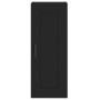 Aparador de madera contrachapada negro 34,5x34x180 cm de , Aparadores - Ref: Foro24-3200394, Precio: 110,13 €, Descuento: %
