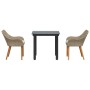 Conjunto de Comedor de Jardín 3 pcs Beige ratán sintético en Mesas de jardín | Comprar online en Foru.es