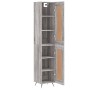 Aparador alto madera contrachapada gris Sonoma 34,5x34x180 cm de , Aparadores - Ref: Foro24-3200431, Precio: 101,18 €, Descue...