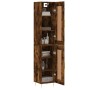 Aparador de madera contrachapada roble ahumado 34,5x34x180 cm de , Aparadores - Ref: Foro24-3200446, Precio: 100,61 €, Descue...