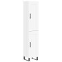 Aparador alto madera contrachapada blanco 34,5x34x180 cm de , Aparadores - Ref: Foro24-3200473, Precio: 106,73 €, Descuento: %