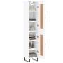 Aparador alto madera contrachapada blanco 34,5x34x180 cm de , Aparadores - Ref: Foro24-3200473, Precio: 106,73 €, Descuento: %