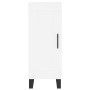Aparador alto madera contrachapada blanco 34,5x34x180 cm de , Aparadores - Ref: Foro24-3200473, Precio: 106,73 €, Descuento: %