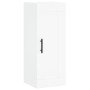 Aparador alto madera contrachapada blanco 34,5x34x180 cm de , Aparadores - Ref: Foro24-3200473, Precio: 106,73 €, Descuento: %