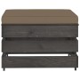 Muebles de jardín 3 piezas con cojines madera impregnada gris de , Conjuntos de jardín - Ref: Foro24-3068188, Precio: 248,88 ...