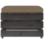 Muebles de jardín 3 piezas con cojines madera impregnada gris de , Conjuntos de jardín - Ref: Foro24-3068188, Precio: 248,88 ...