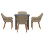 Conjunto de Comedor de Jardín 5 pcs Beige ratán sintético en Mesas de jardín | Comprar online en Foru.es