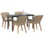 Conjunto de Comedor de Jardín 5 pcs Beige ratán sintético en Mesas de jardín | Comprar online en Foru.es