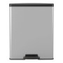 Curver Papelera de pedal doble Deco plateado 26L+26L de , Contenedores de reciclaje - Ref: Foro24-442067, Precio: 88,79 €, De...