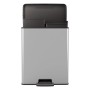 Curver Papelera de pedal doble Deco plateado 26L+26L de , Contenedores de reciclaje - Ref: Foro24-442067, Precio: 88,79 €, De...