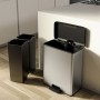 Curver Papelera de pedal doble Deco plateado 26L+26L de , Contenedores de reciclaje - Ref: Foro24-442067, Precio: 88,79 €, De...