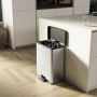 Curver Papelera de pedal doble Deco plateado 26L+26L de , Contenedores de reciclaje - Ref: Foro24-442067, Precio: 88,79 €, De...