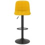 Taburetes de cocina 2 unidades terciopelo amarillo de , Taburetes de cocina - Ref: Foro24-333998, Precio: 128,21 €, Descuento: %