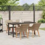 Conjunto de Comedor de Jardín 5 pcs Beige ratán sintético en Mesas de jardín | Comprar online en Foru.es