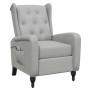 Sillón de masaje reclinable de tela gris claro de , Sillones de masaje eléctricos - Ref: Foro24-329352, Precio: 242,74 €, Des...
