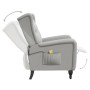 Sillón de masaje reclinable de tela gris claro de , Sillones de masaje eléctricos - Ref: Foro24-329352, Precio: 242,74 €, Des...