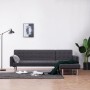 Sofá cama en forma de L poliéster gris oscuro de , Sofás - Ref: Foro24-282230, Precio: 444,30 €, Descuento: %