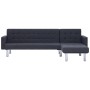Sofá cama en forma de L poliéster gris oscuro de , Sofás - Ref: Foro24-282230, Precio: 444,30 €, Descuento: %