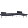 Sofá cama en forma de L poliéster gris oscuro de , Sofás - Ref: Foro24-282230, Precio: 444,30 €, Descuento: %