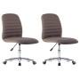 Sillas de comedor 2 unidades tela gris topo de , Sillas de comedor - Ref: Foro24-283608, Precio: 126,59 €, Descuento: %