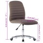 Sillas de comedor 2 unidades tela gris topo de , Sillas de comedor - Ref: Foro24-283608, Precio: 126,59 €, Descuento: %