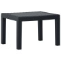 Set de muebles de jardín 3 piezas con cojines plástico gris de vidaXL, Conjuntos de jardín - Ref: Foro24-315855, Precio: 184,...