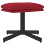 Reposapiés de terciopelo color vino 60x60x36 cm de , Otomanas - Ref: Foro24-341631, Precio: 43,02 €, Descuento: %