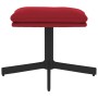 Reposapiés de terciopelo color vino 60x60x36 cm de , Otomanas - Ref: Foro24-341631, Precio: 43,02 €, Descuento: %