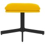 Reposapiés de terciopelo amarillo mostaza 60x60x36 cm de , Otomanas - Ref: Foro24-341633, Precio: 48,87 €, Descuento: %