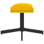 Reposapiés de terciopelo amarillo mostaza 60x60x36 cm de , Otomanas - Ref: Foro24-341633, Precio: 48,87 €, Descuento: %