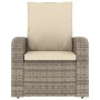 Sillón reclinable jardín y cojines ratán sintético marrón claro de , Sillas de jardín - Ref: Foro24-364103, Precio: 277,03 €,...
