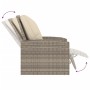 Sillón reclinable jardín y cojines ratán sintético marrón claro de , Sillas de jardín - Ref: Foro24-364103, Precio: 277,03 €,...