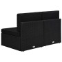 Sofá seccional de 2 plazas de ratán sintético negro de , Sofás modulares de exterior - Ref: Foro24-49503, Precio: 190,66 €, D...