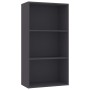 Estantería de 3 niveles madera contrachapada gris 60x30x114 cm de , Librerías y estanterías - Ref: Foro24-800974, Precio: 77,...