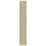 Estantería 5 niveles contrachapada blanca y roble 60x30x189 cm de , Librerías y estanterías - Ref: Foro24-800995, Precio: 102...