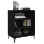 Aparador de madera contrachapada negro 57x35x70 cm de , Aparadores - Ref: Foro24-806059, Precio: 47,52 €, Descuento: %
