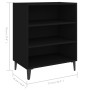 Aparador de madera contrachapada negro 57x35x70 cm de , Aparadores - Ref: Foro24-806059, Precio: 47,52 €, Descuento: %